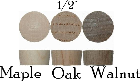 Wood Plugs, End Grain Tapered Flat Top All Other Products Restoration Supplies 1/2"  