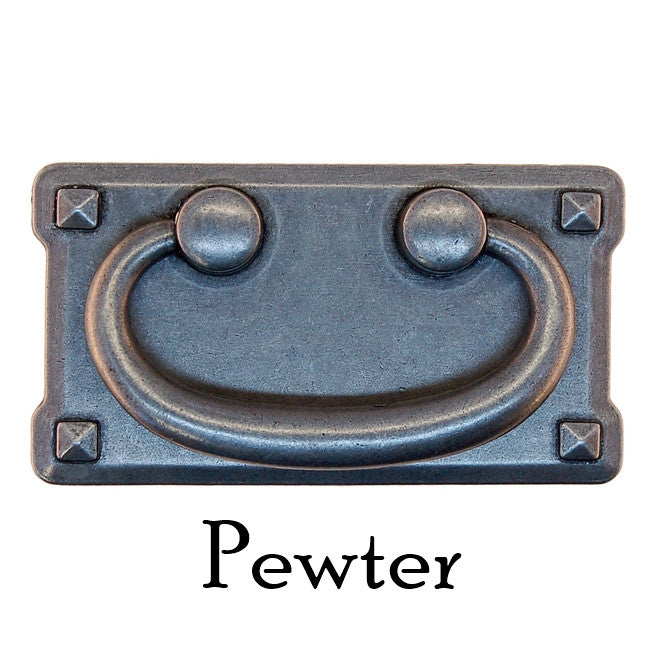 Mission Style Arts & Crafts Drawer Pull Furniture Hardware Restoration Supplies Pewter (Silver)
