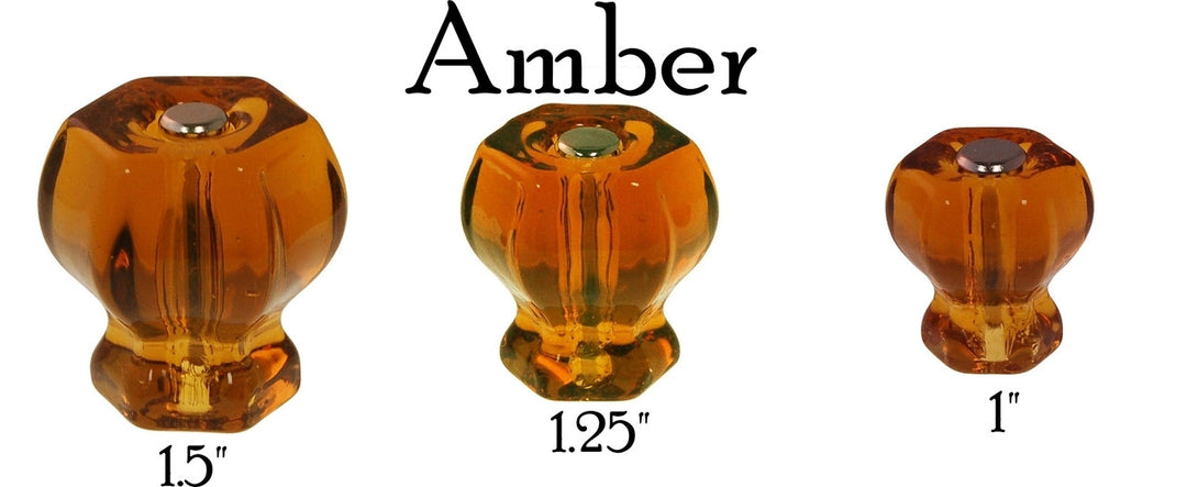 Glass Knob, Hex-Shaped Cabinet Hardware Restoration Supplies