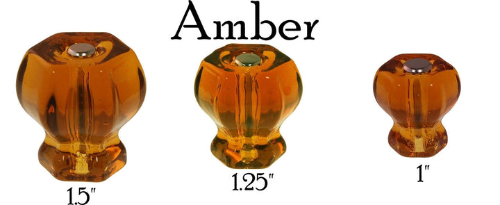 Glass Knob, Hex-Shaped Cabinet Hardware Restoration Supplies