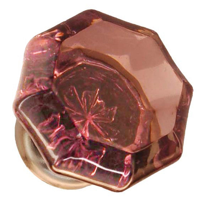 Glass Knob, Octagonal Shape Cabinet Hardware Restoration Supplies