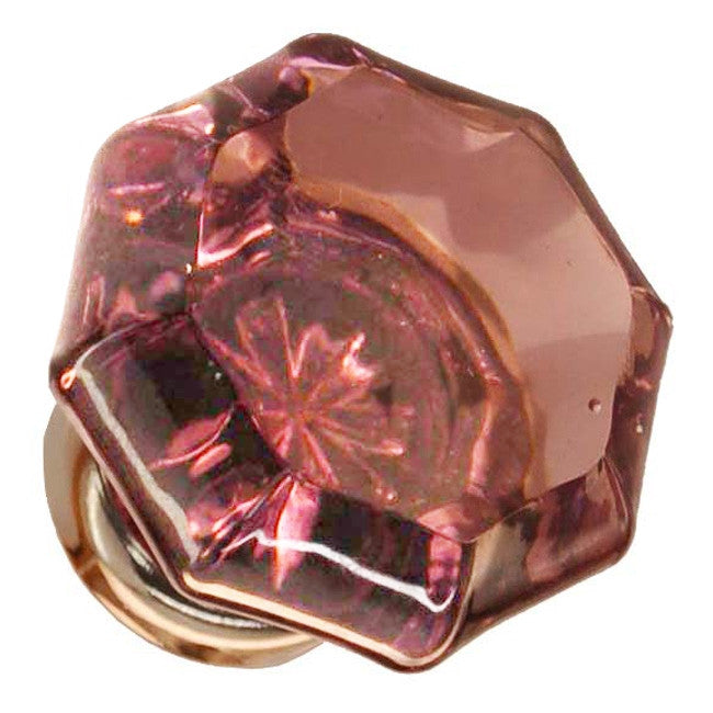 Glass Knob, Octagonal Shape Cabinet Hardware Restoration Supplies