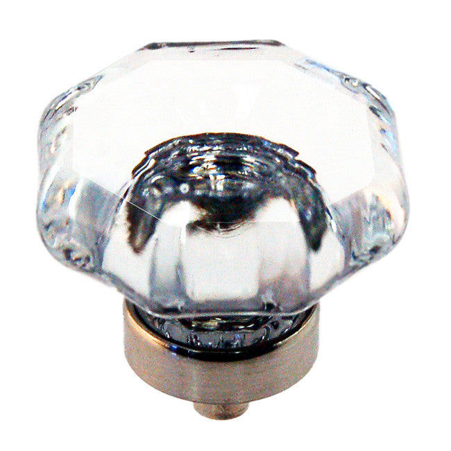 Glass Knob, Octagonal Shape Cabinet Hardware Restoration Supplies