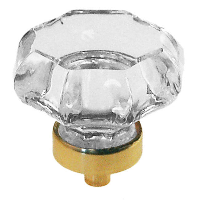 Glass Knob, Octagonal Shape Cabinet Hardware Restoration Supplies