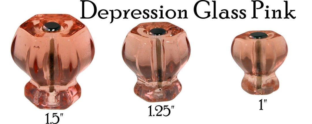 Glass Knob, Hex-Shaped Cabinet Hardware Restoration Supplies