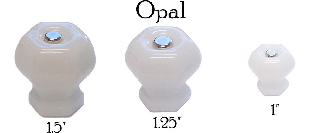 Glass Knob, Hex-Shaped Cabinet Hardware Restoration Supplies