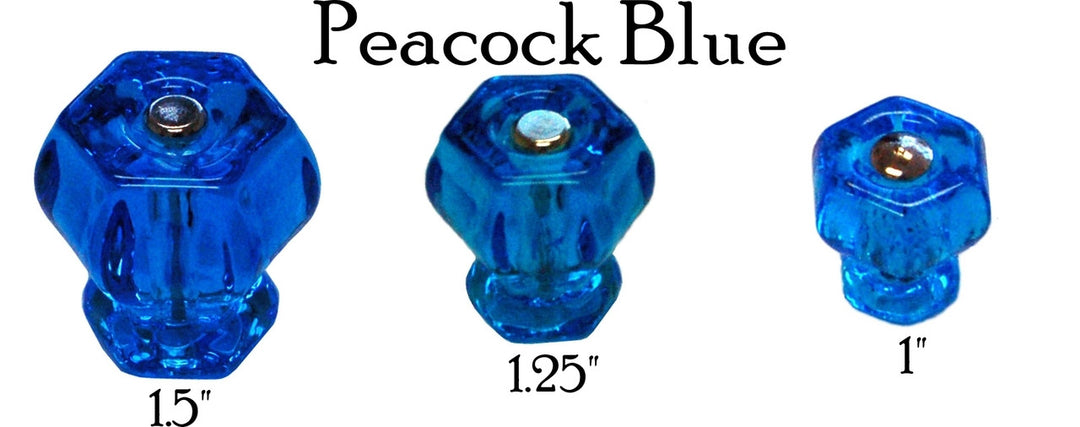 Glass Knob, Hex-Shaped Cabinet Hardware Restoration Supplies