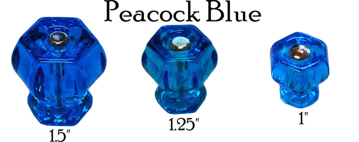 Glass Knob, Hex-Shaped Cabinet Hardware Restoration Supplies