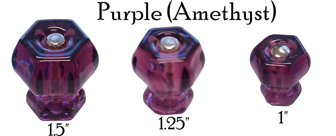 Glass Knob, Hex-Shaped Cabinet Hardware Restoration Supplies