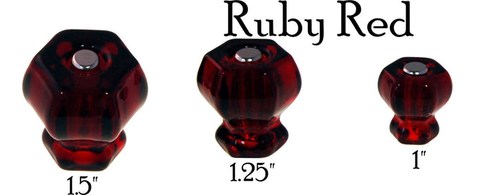 Glass Knob, Hex-Shaped Cabinet Hardware Restoration Supplies