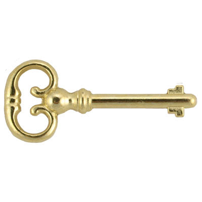 Roll Top Desk Lock Key - Reliable Brass-Plated Diecast Zinc with Double-Bit Design Skeleton Keys Restoration Supplies Brass