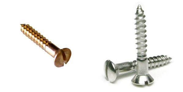 Slotted Wood Screws - #8 x 1