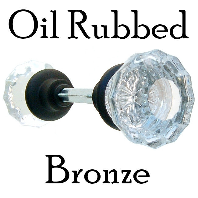 Fluted Glass Door Knob Pair Door & Window Hardware Restoration Supplies
