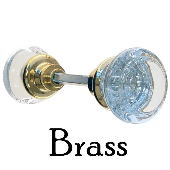 Glass Door Knob Pair, Elegant & Simple Door & Window Hardware Restoration Supplies