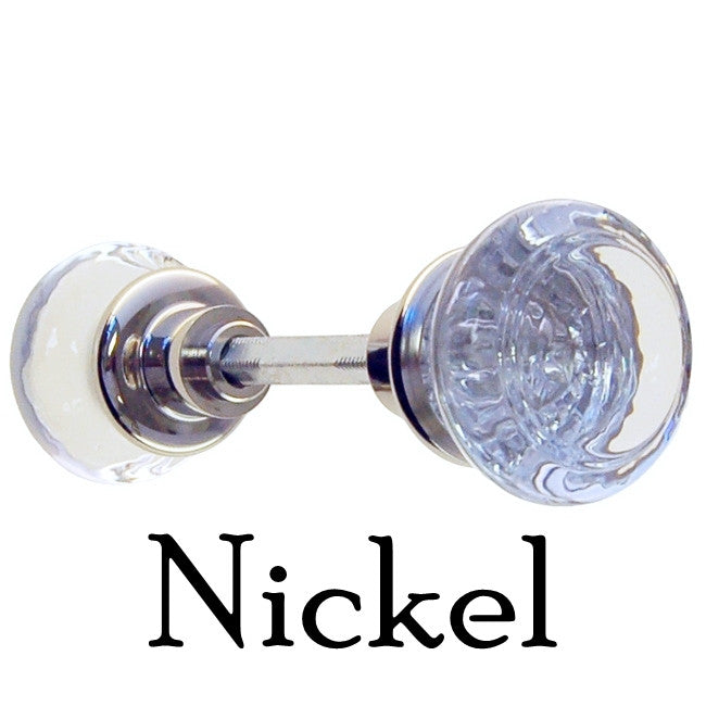 Glass Door Knob Pair, Elegant & Simple Door & Window Hardware Restoration Supplies