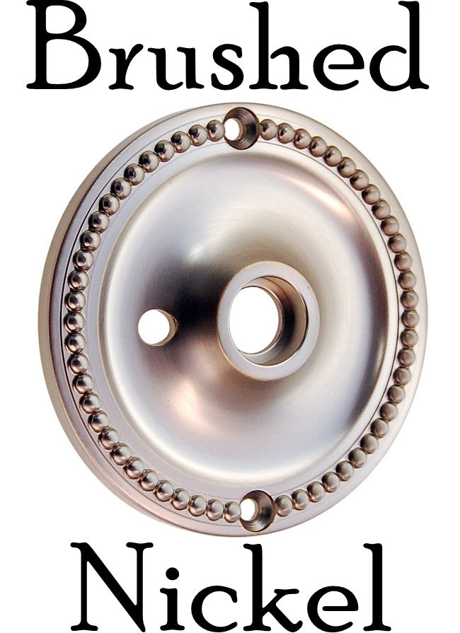 Round Door Knob Rosette with Beaded Edge Door & Window Hardware Restoration Supplies