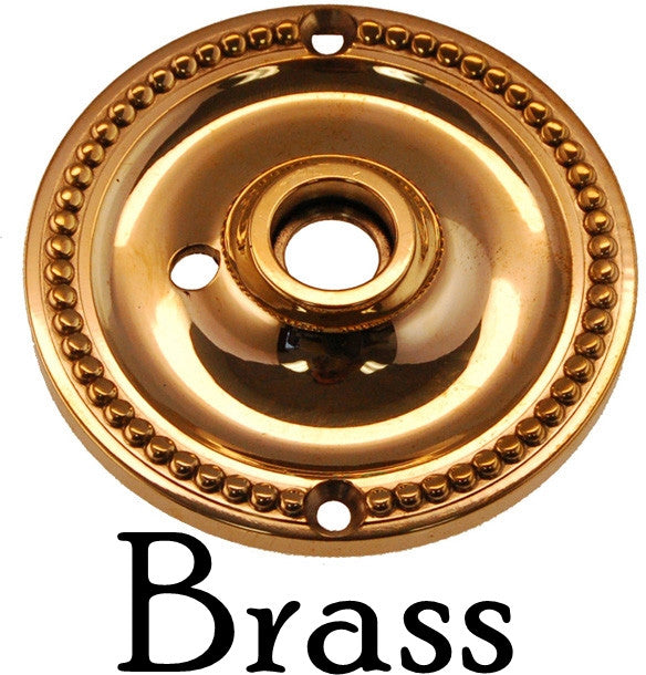 Round Door Knob Rosette with Beaded Edge Door & Window Hardware Restoration Supplies