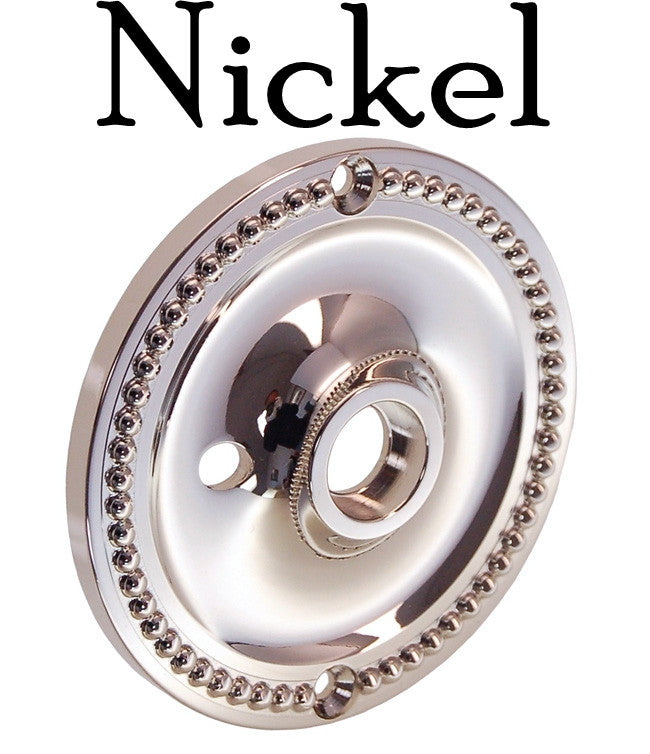 Round Door Knob Rosette with Beaded Edge Door & Window Hardware Restoration Supplies