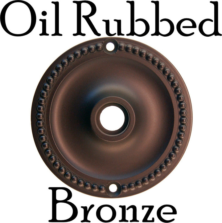 Round Door Knob Rosette with Beaded Edge Door & Window Hardware Restoration Supplies
