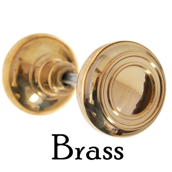 Art Deco Style Door Knobs, Solid Core Door & Window Hardware Restoration Supplies Brass