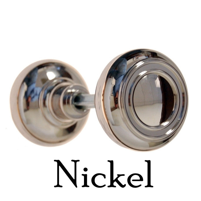Art Deco Style Door Knobs, Solid Core Door & Window Hardware Restoration Supplies Nickel