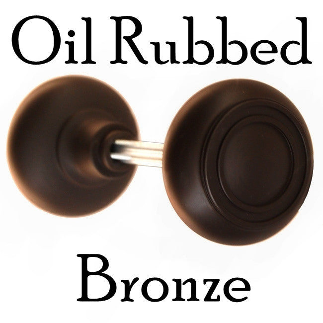 Art Deco Style Door Knobs, Solid Core Door & Window Hardware Restoration Supplies Oil Rubbed Bronze