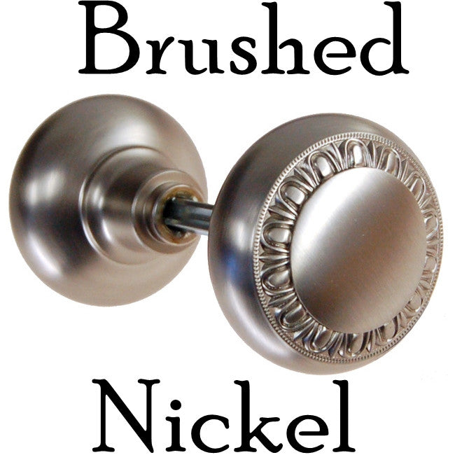Solid Door Knobs with Egg & Dart Design Door & Window Hardware Restoration Supplies