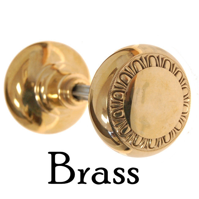 Solid Door Knobs with Egg & Dart Design Door & Window Hardware Restoration Supplies