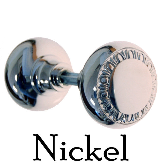 Solid Door Knobs with Egg & Dart Design Door & Window Hardware Restoration Supplies