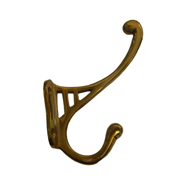 Decorative Coat Hook, Brass