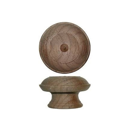 Wood knob, large walnut Cabinet Hardware Restoration Supplies   