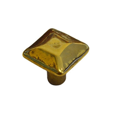 Craftsman Pyramid Solid Brass Cabinet Knob