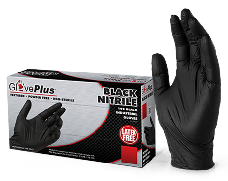 Black Nitrile Gloves All Other Products Restoration Supplies Large 5 Pairs 