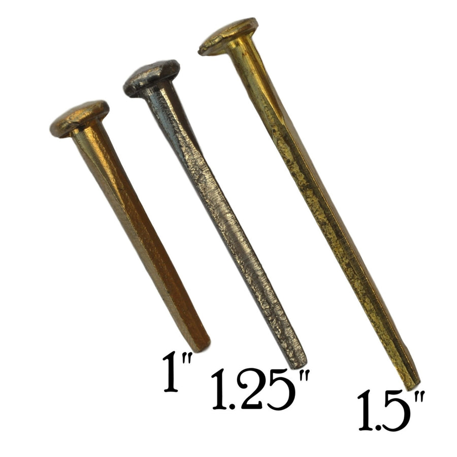 Antique Steamer Trunk Hardware Nails Trunk Restoration Restoration Supplies 1" 1 Dozen Brass