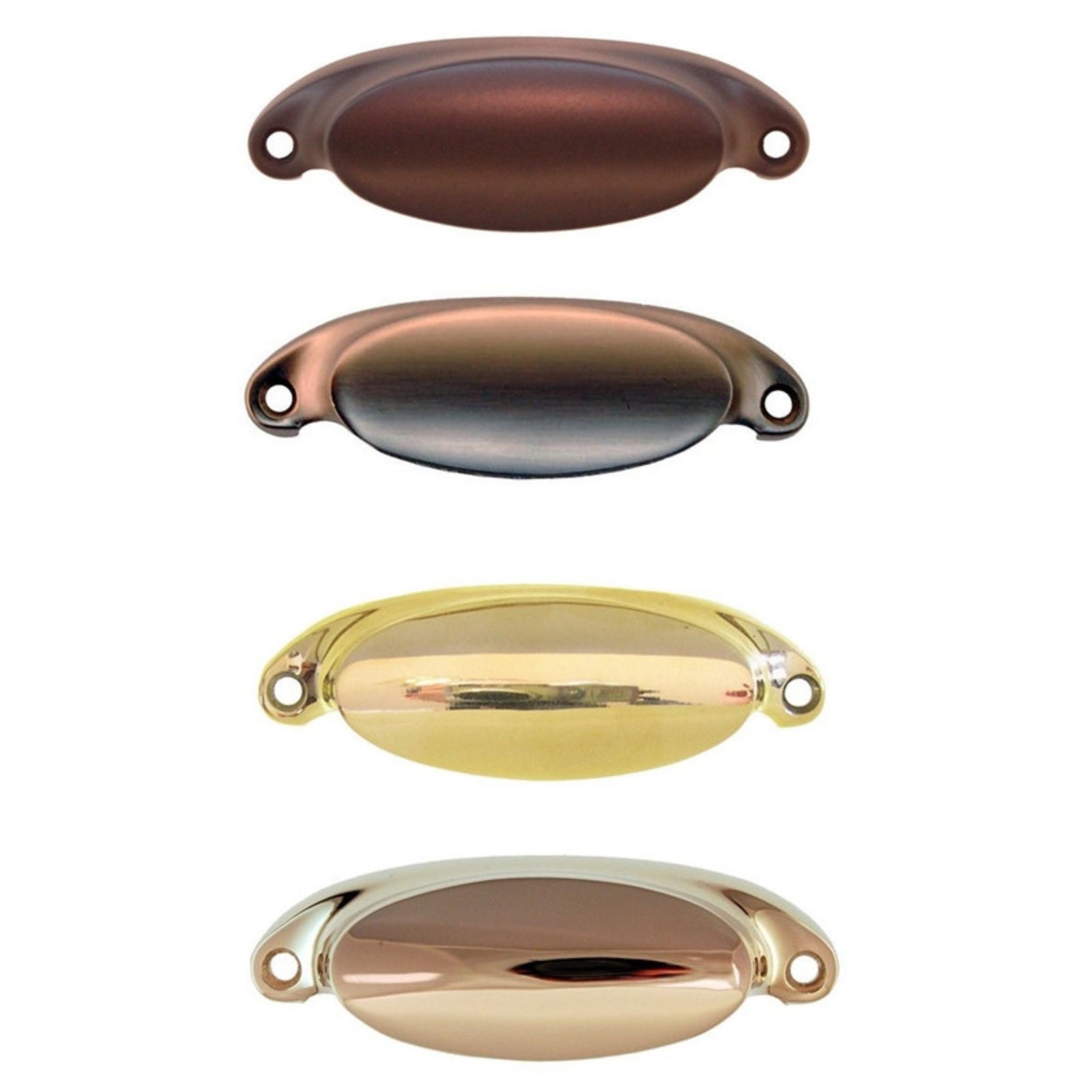 Classic Bin Pull Solid Brass with Elegant Rounded Design Available in 4 Finishes Includes Mounting Hardware Cabinet Hardware Restoration Supplies Polished Nickel