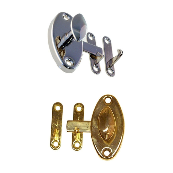 Oval Cabinet Latch, Brass or Nickel Cabinet Hardware Restoration Supplies   