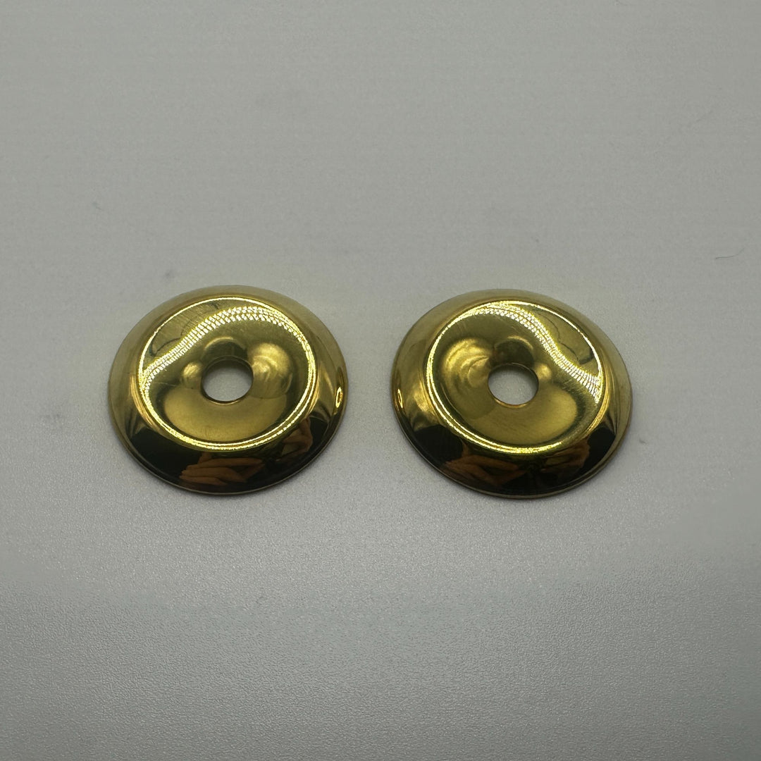 Simple Brass Backplate for Bail Pulls – 15/16" Diameter, Sold in Pairs for Elegant Hardware Solutions Furniture Hardware Restoration Supplies   