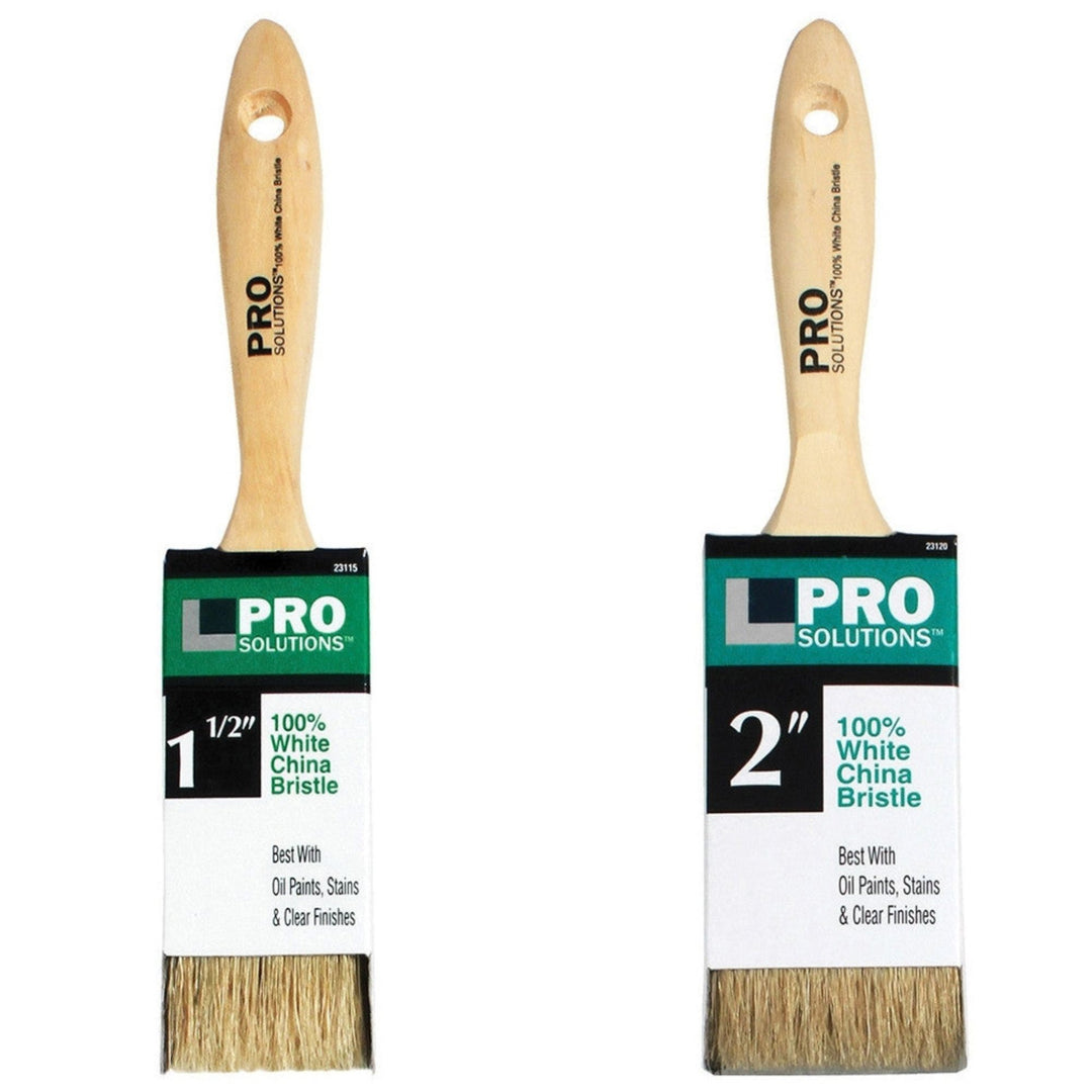 Pro Solutions 100% White China Bristle Finishing Paint Brush Paint Brush ProSolutions   