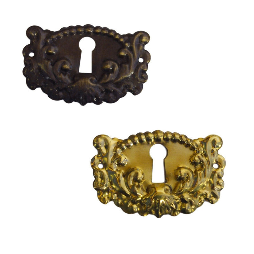 Ornate Victorian Keyhole Cover Furniture Hardware Restoration Supplies   