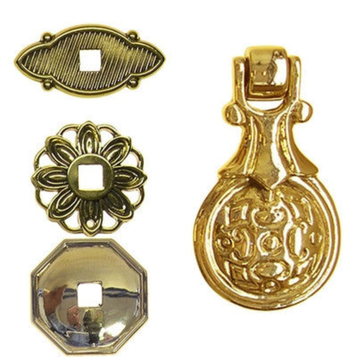 Medallion Style Pendant Pull w/ Back Plate Options Furniture Hardware Restoration Supplies   