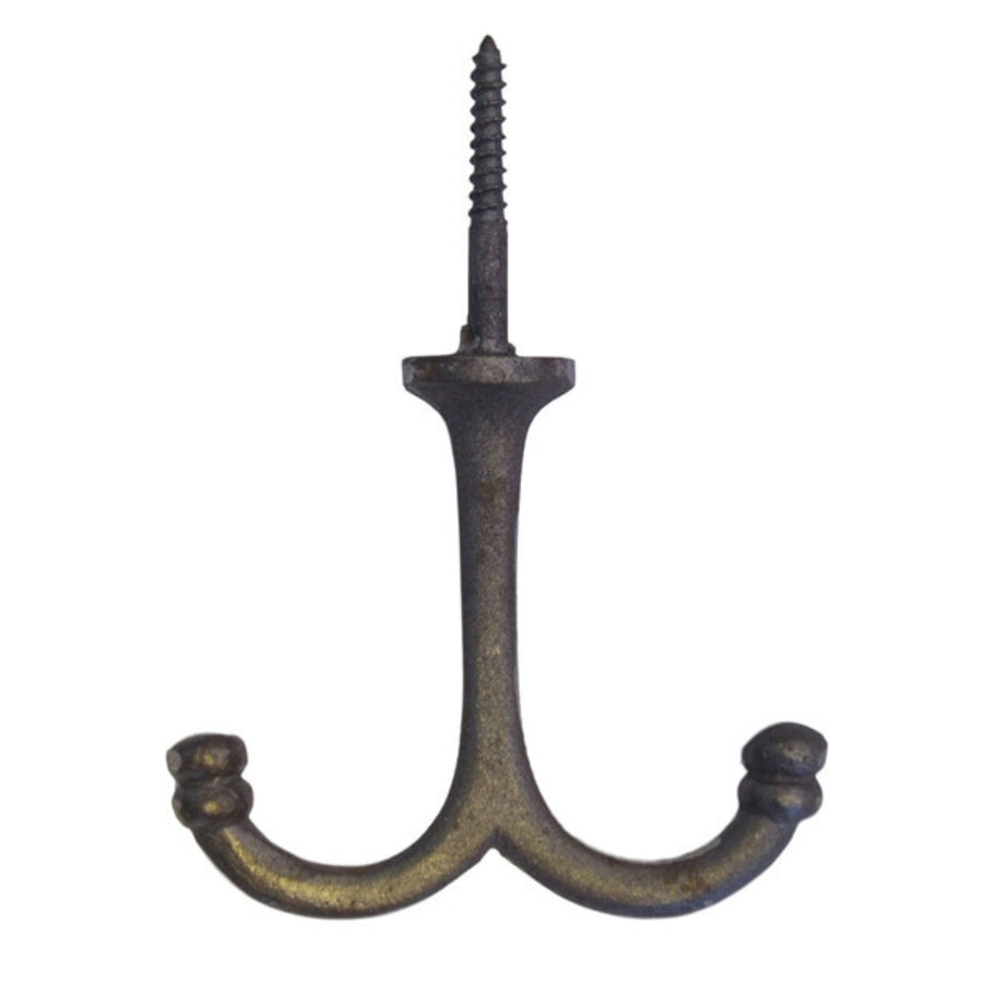 Durable Cast Iron Wardrobe Hook for Top Mounting, Secure and Stylish Hanging Solution Furniture Hardware Restoration Supplies   