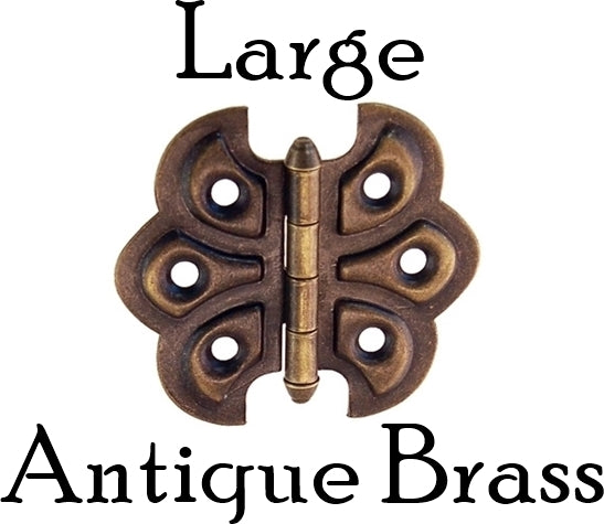 Embossed Butterfly Hinge Hinges Restoration Supplies Antique Brass Large 