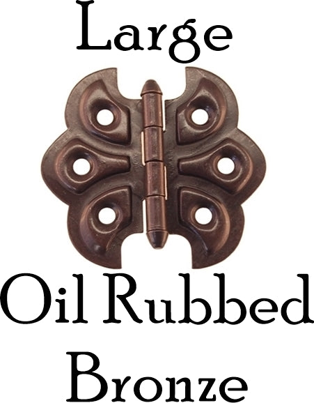 Embossed Butterfly Hinge Hinges Restoration Supplies Oil Rubbed Bronze Large 