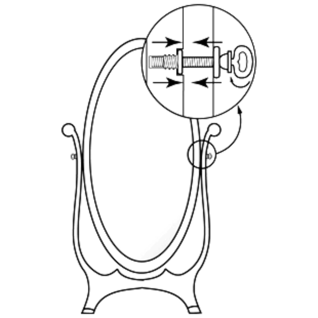 Cheval Mirror Mounting Hinges Furniture Hardware Restoration Supplies   