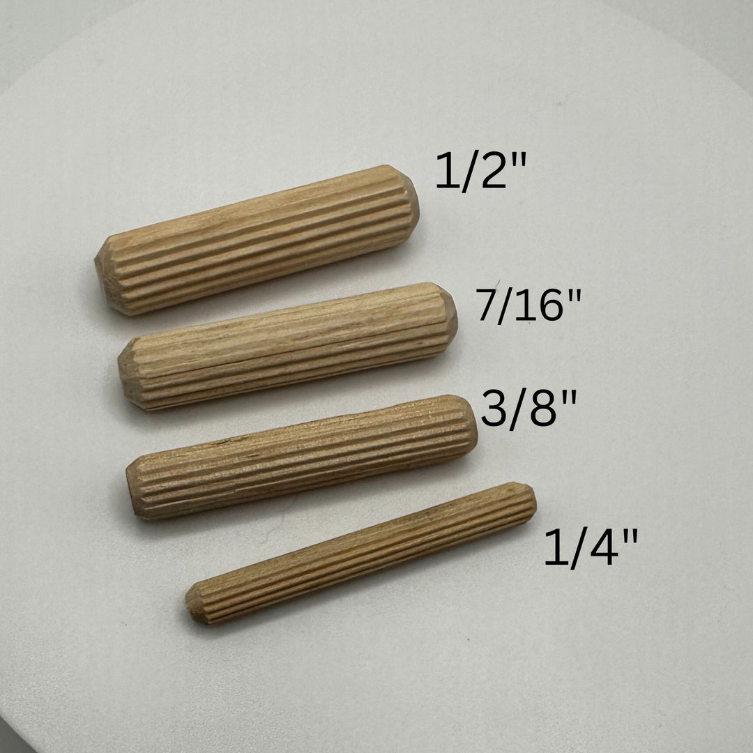 Fluted Dowel Pin - White Birch: Superior Glue Dispersion and Bonding in 4 Sizes All Other Products Restoration Supplies   