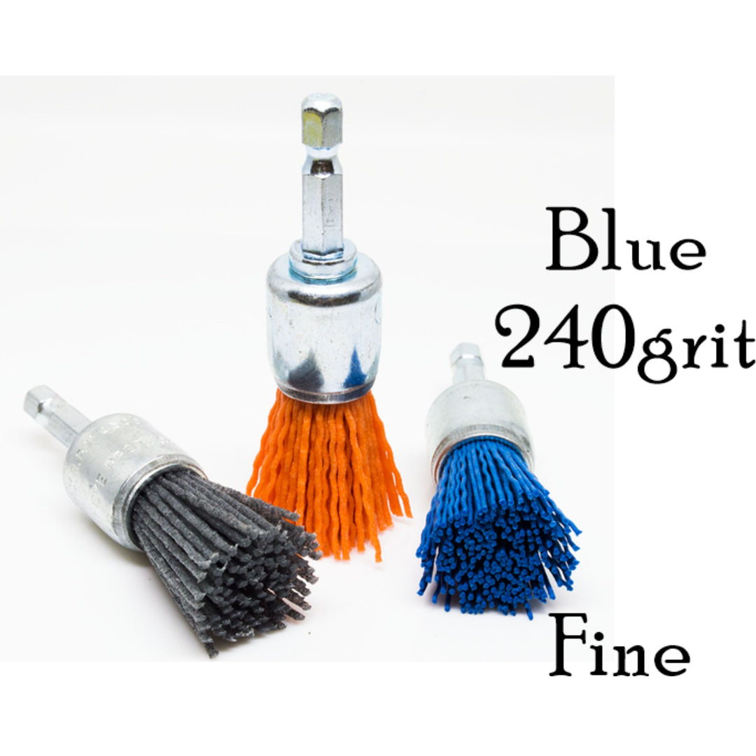 Nyalox End Brush Trunk Restoration Nyalox Blue - 240grit - Fine  
