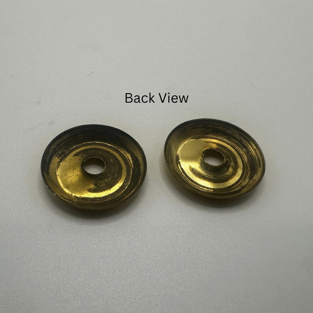 Simple Brass Backplate for Bail Pulls – 15/16" Diameter, Sold in Pairs for Elegant Hardware Solutions Furniture Hardware Restoration Supplies   