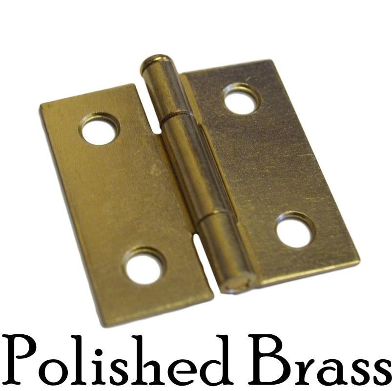 Butt Hinge with Removable Pin Furniture Hardware Restoration Supplies Brass  