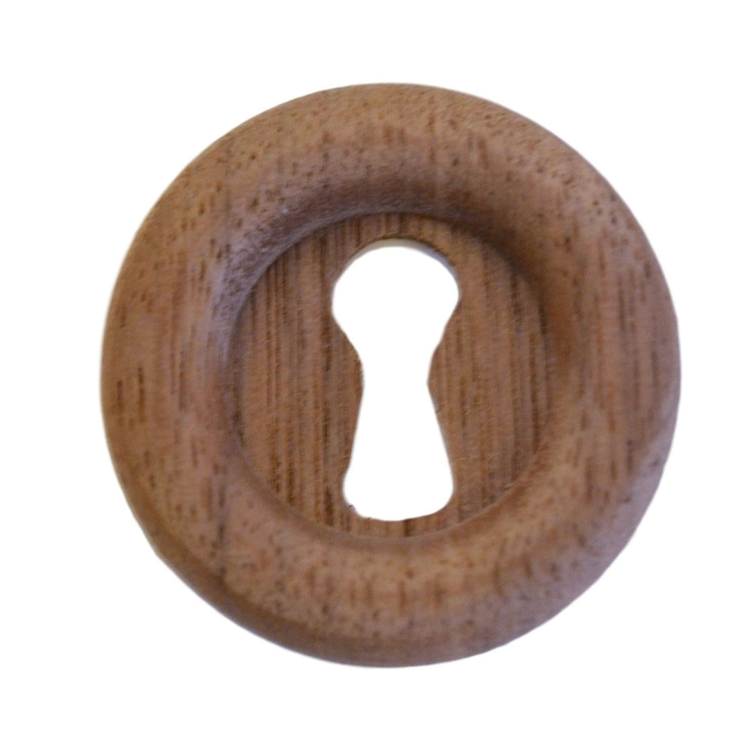 Round Wood Keyhole Cover - Oak or Walnut - 1-5/16" Diameter Furniture Hardware Restoration Supplies   