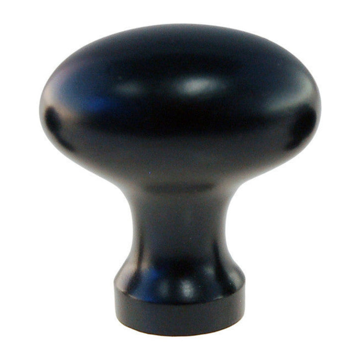 Oval Solid Brass Knob Cabinet Hardware Restoration Supplies Black